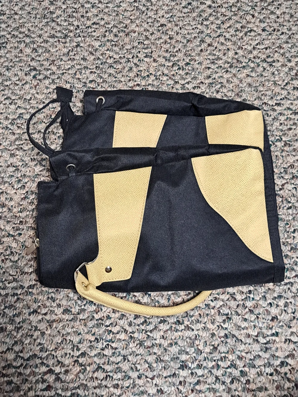 Black and Beige Bijoux Terner Travel Tote